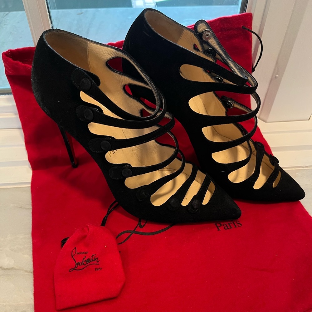 Christian Louboutin Suede Viennana Strappy